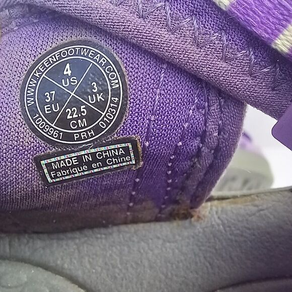 Girls Keen Whisper Closed Toe Sandal-Size 4-Purple-Waterproof-Quick Dry-Outdoor - Picture 8 of 9